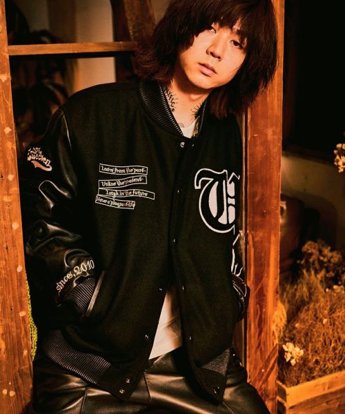 EFFECTEN(エフェクテン)】utility team varsity jacket