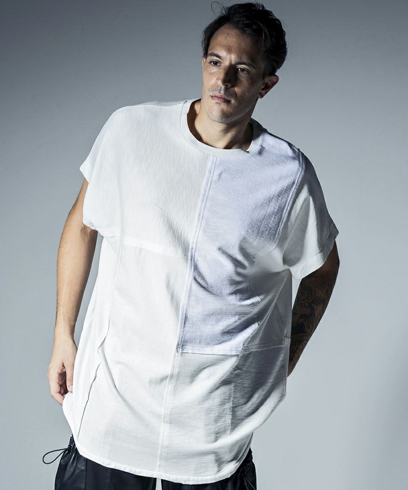 C DIEM(カルペディエム)】Big silhouette patchwork T Tシャツ(MST