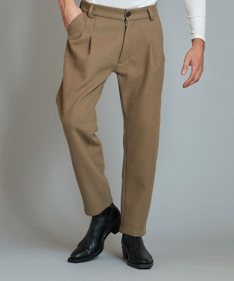 70%OFF【NO ID.(ノーアイディー)】2ﾀｯｸｲｰｼﾞｰﾜｲﾄﾞﾃｰﾊﾟｰﾄﾞﾄﾗｳｻﾞｰｽﾞ