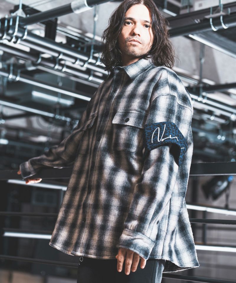 50%off【NOISESCAPE(ノイズスケープ)】Plaid CPO(Chief petty officer ...