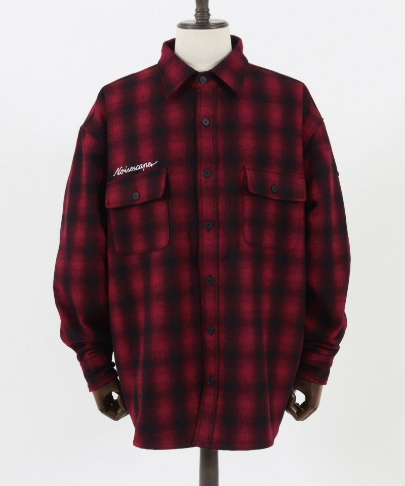 50%off【NOISESCAPE(ノイズスケープ)】Plaid CPO(Chief petty officer ...