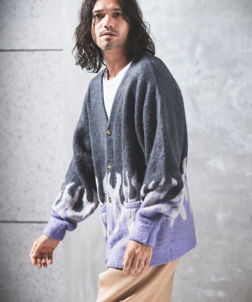 50%off【NOISESCAPE(ノイズスケープ)】Eco mohair sweater fire