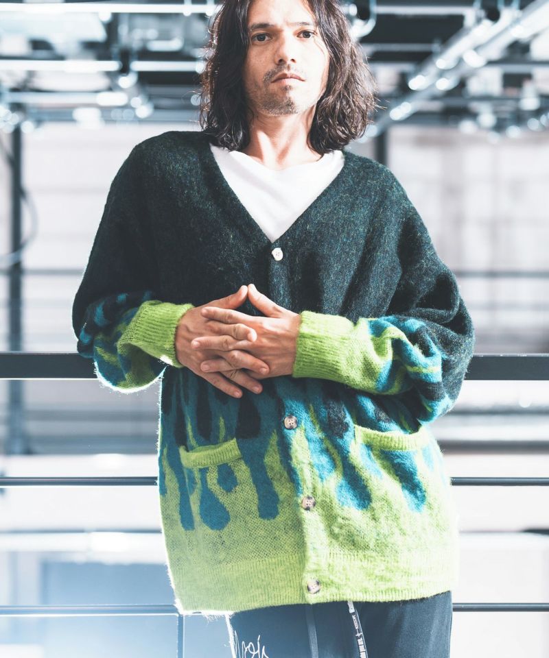 50%off【NOISESCAPE(ノイズスケープ)】Eco mohair sweater fire