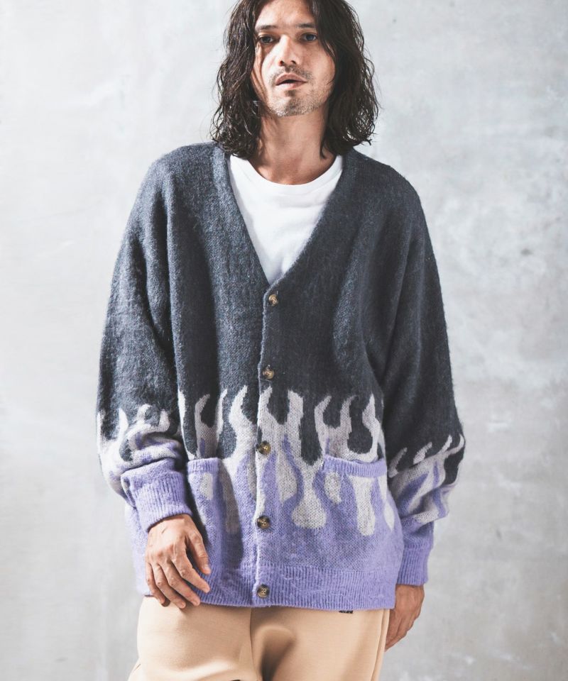 50%off【NOISESCAPE(ノイズスケープ)】Eco mohair sweater fire