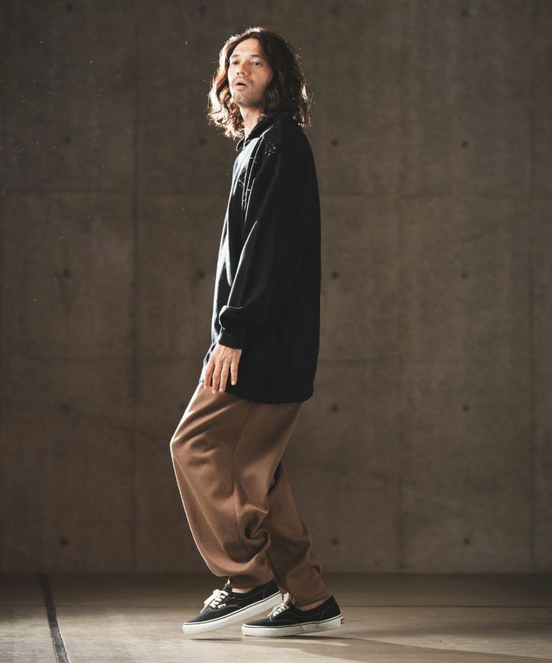 GLIMCLAP(グリムクラップ)】Eco felt fabric balloon pants バルーン