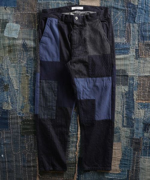 FDMTL(ファンダメンタル)】PATCHWORK PANTS RINSE パンツ(FA23-PN11R