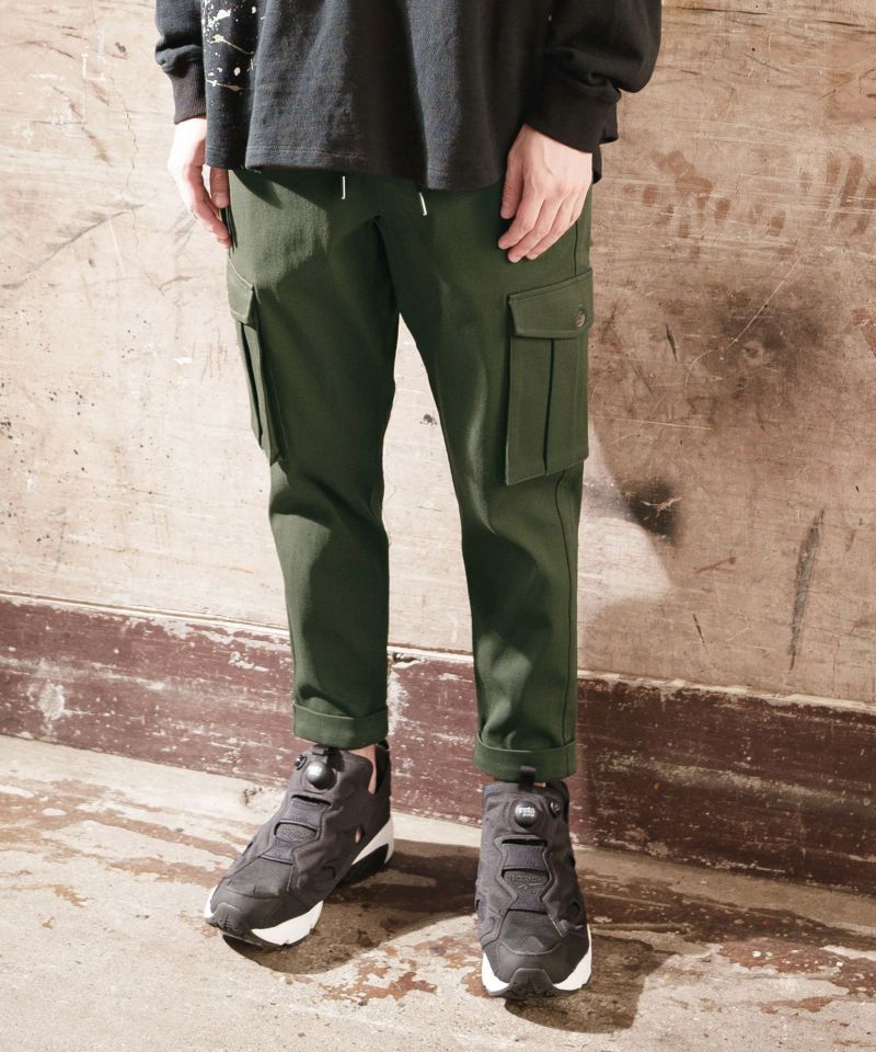 CAMBIO(カンビオ)】Super Stretch Twill Ankle Length Cargo Pants