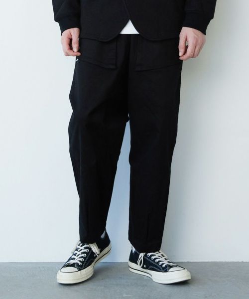 【rehacer(レアセル)】HEAVY TWILL Square Bush Tapered Pants テーパードパンツ(01220500039)