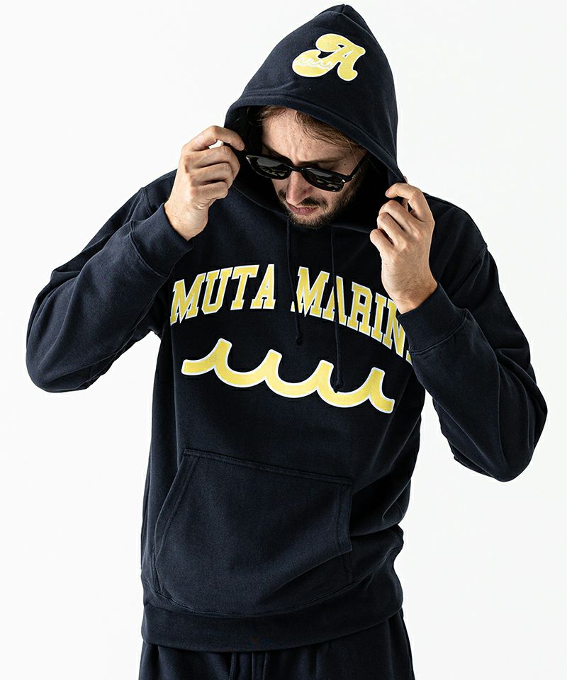 muta - MUTA ムータ　AKM✖️MUTA バック大ロゴ　コットン　パーカー muta パーカーブルゾン メンズ (M)(L)(LL) ムータ ゴルフウェア