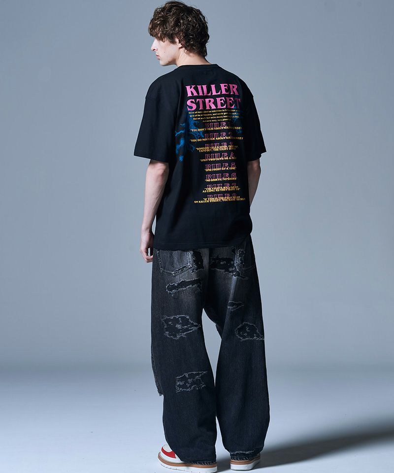50%OFF【glamb(グラム)】Heavy Damage Wide Denim グランジ