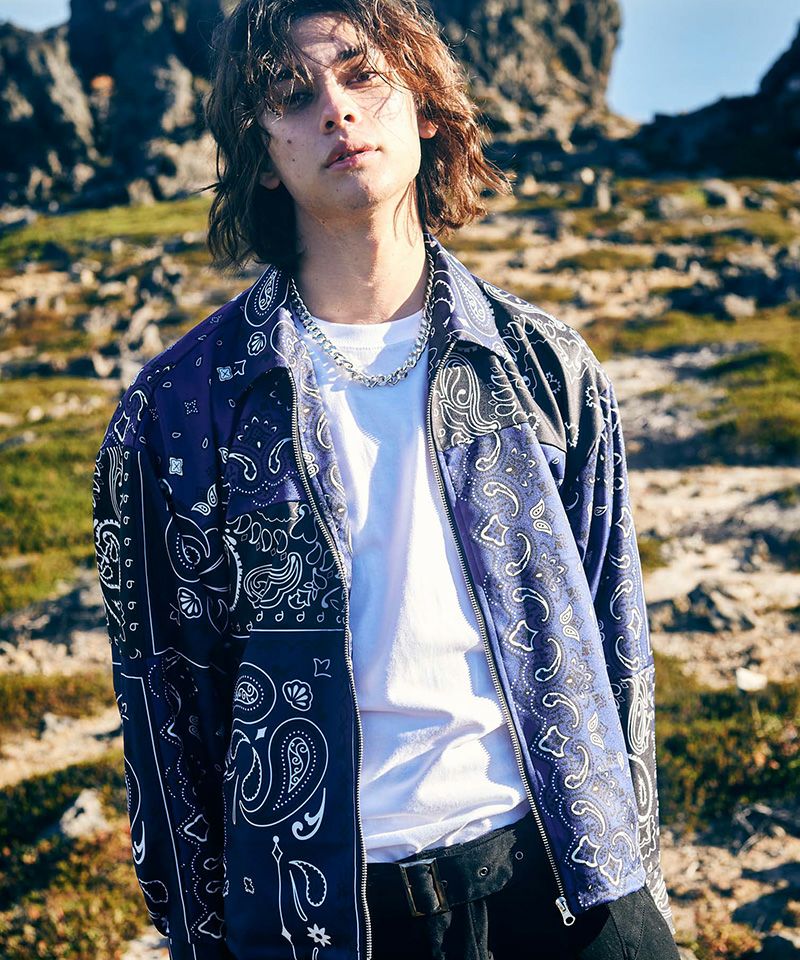 60%OFF【glamb(グラム)】Big Paisley Blouson ビッグペイズリー