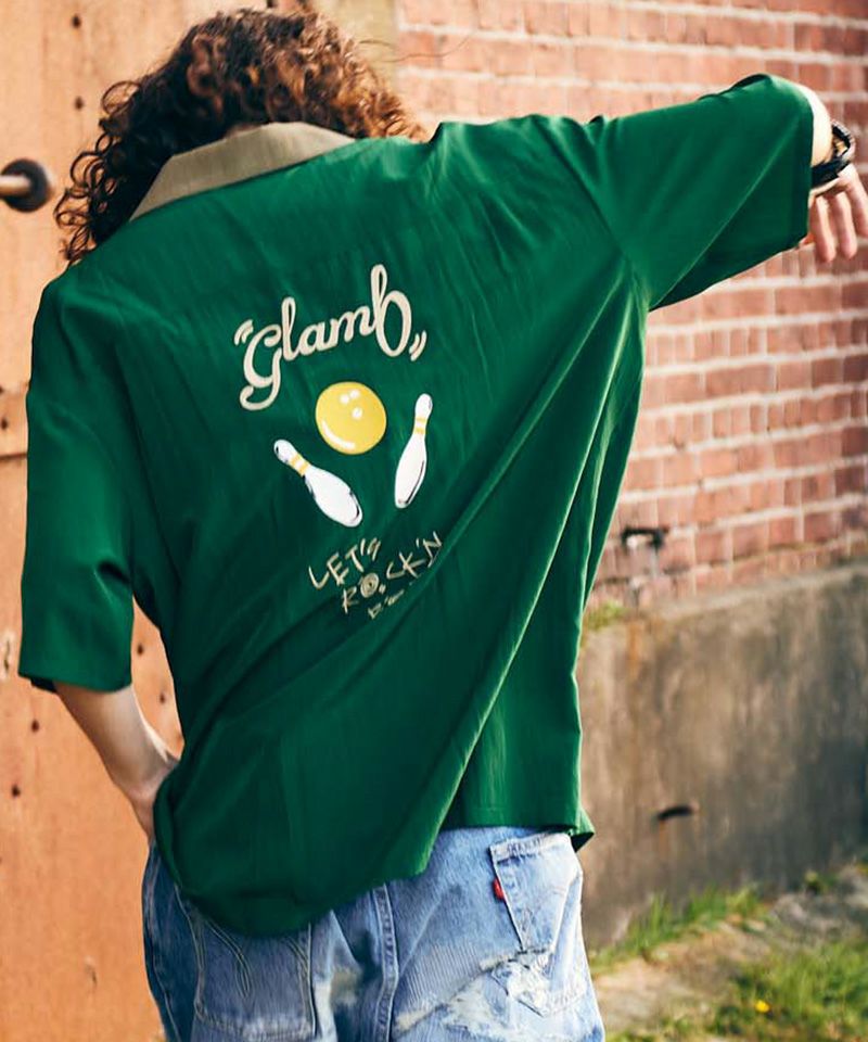 50%OFF【glamb(グラム)】Rockn Bowling SH ロックンボウリングシャツ 