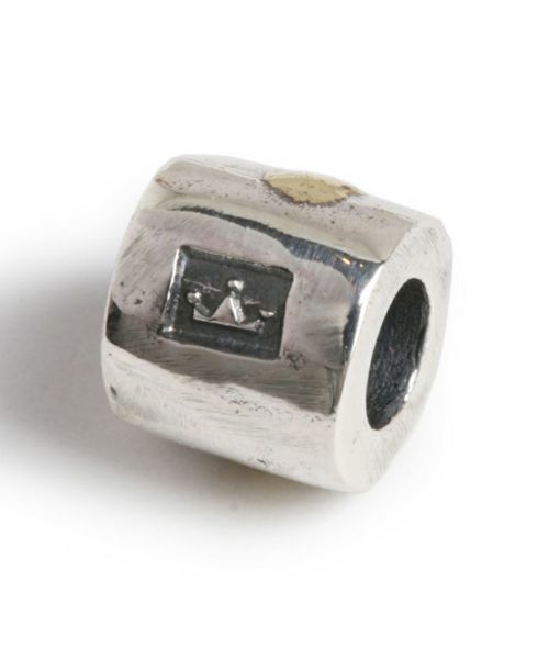 【VIVIFY(ビビファイ)】【予約販売ご注文から1ヶ月後出荷】Solid Silver Beads -Small Cylinder w-gold シルバービーズ円柱型-スモールサイズ(VFO-125)