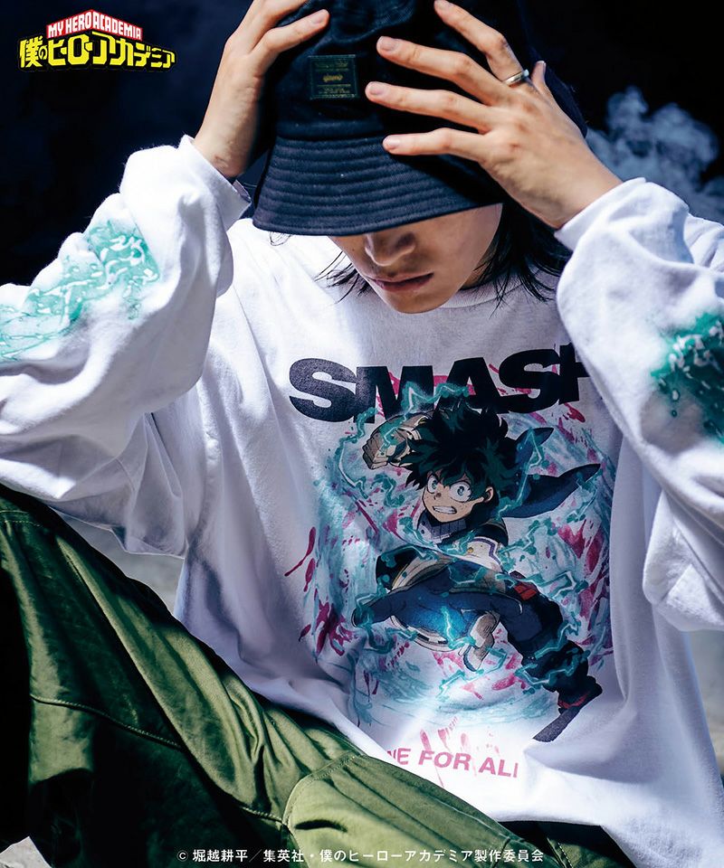 glamb(グラム)】Izuku Midoriya Long Sleeves T イズクミドリヤロング