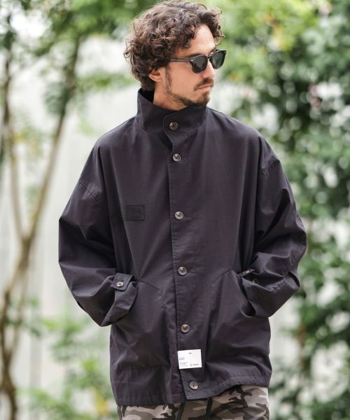 Back Brushed Sweat Hooded Studium Jacket