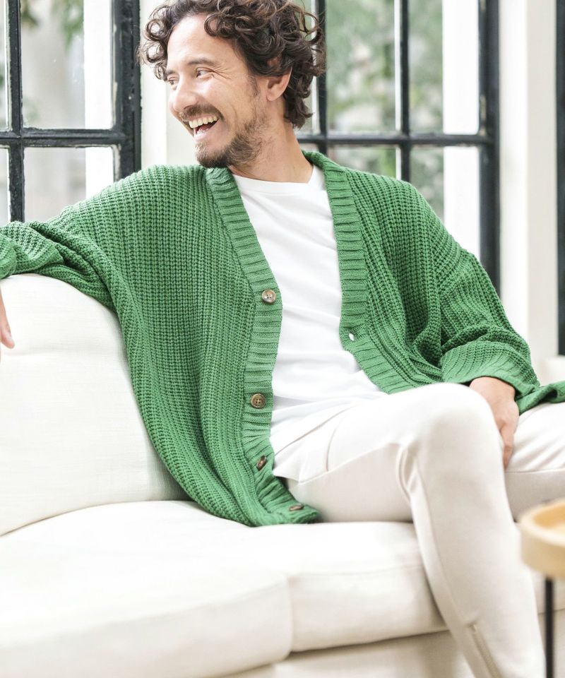 【CAMBIO(カンビオ)】AZEAMI 5G Loose Knit Cardigan カーディガン(PF-231-002) | CAMBIO カンビオ