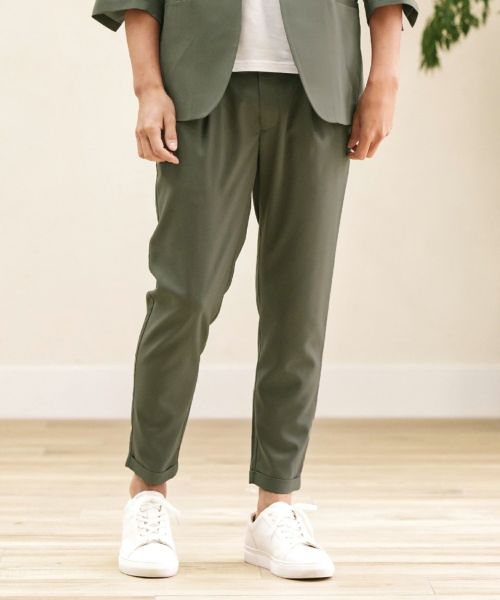 CAMBIO(カンビオ)】 Minimal Slim Easy Slacks スラックスパンツ