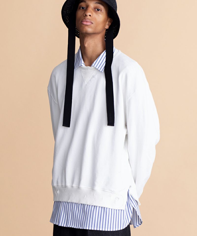 VICTIM(ヴィクティム)】STRIPE BIG SHIRTS シャツ(VTM-23-S-015