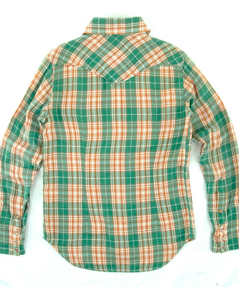 TMT(ティーエムティー)】REVIVAL W-GAUZE PLAID SHIRTS シャツ(TSH