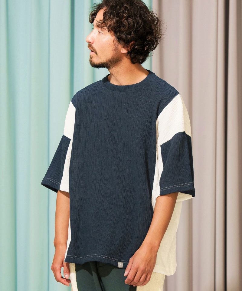 ANGENEHM(アンゲネーム)】Wrinkle Flip Cut sew (MADE IN JAPAN