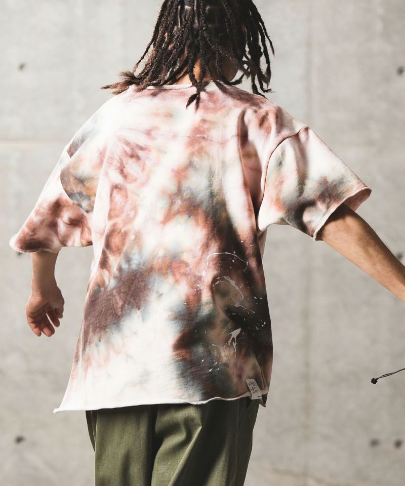 60%OFF【GLIMCLAP(グリムクラップ)】Tie dye & used processing short