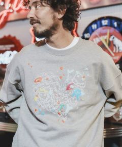 50%OFF【QWERTY(クワーティー)】MANY SMILE SWEAT SHIRTS スウェット