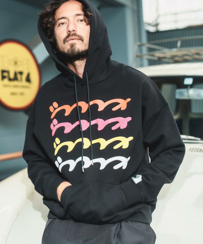 50%OFF【QWERTY(クワーティー)】CROSS Q WAVE SWEAT PARKER パーカー