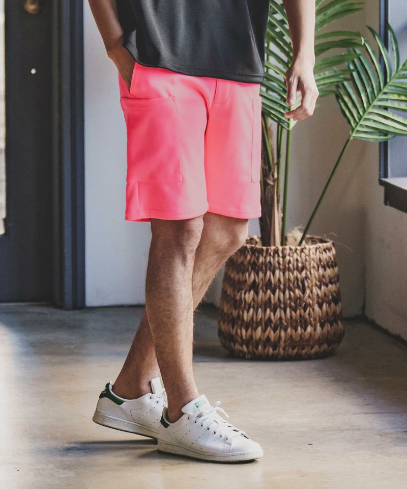 mp10819-Smooth Knit Jersey Easy Cargo Short Pants ショートパンツ-