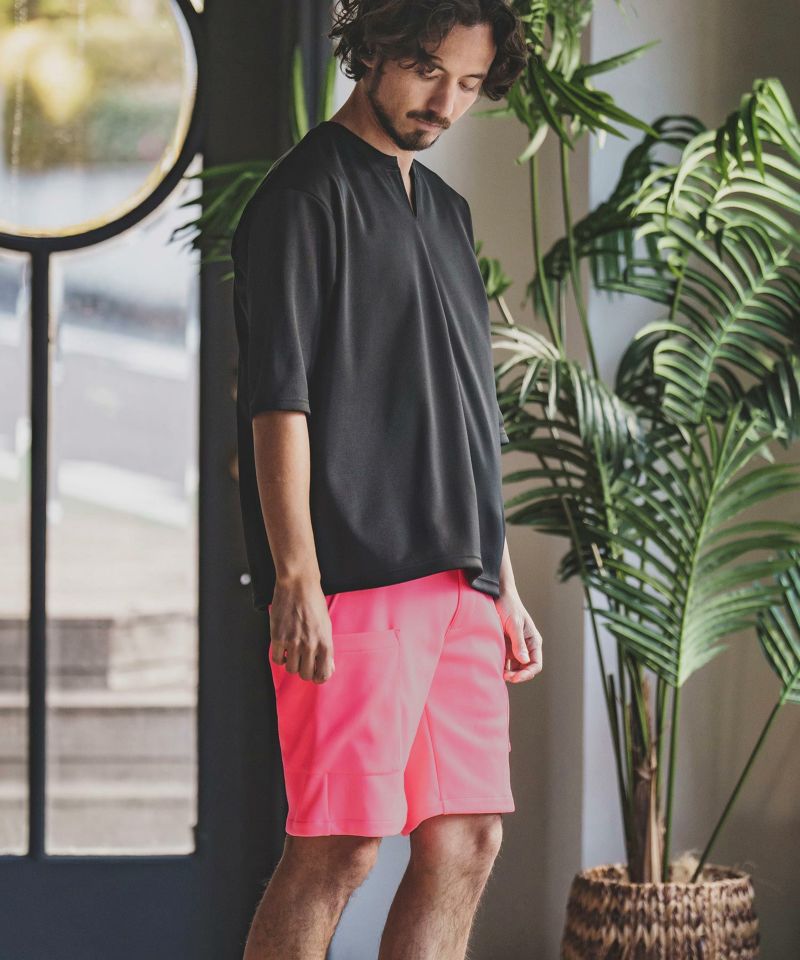 felkod(フィルコッド)】Smooth Knit Jersey Easy Cargo Short Pants