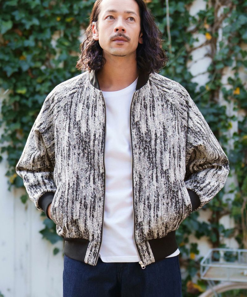 50%OFF【CAMBIO(カンビオ)】Geometric Jacquard MA-1 Type Jacket ＭＡ