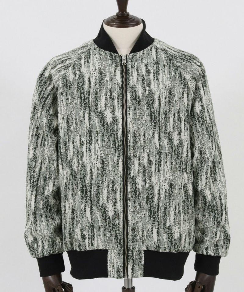 50%OFF【CAMBIO(カンビオ)】Geometric Jacquard MA-1 Type Jacket ＭＡ