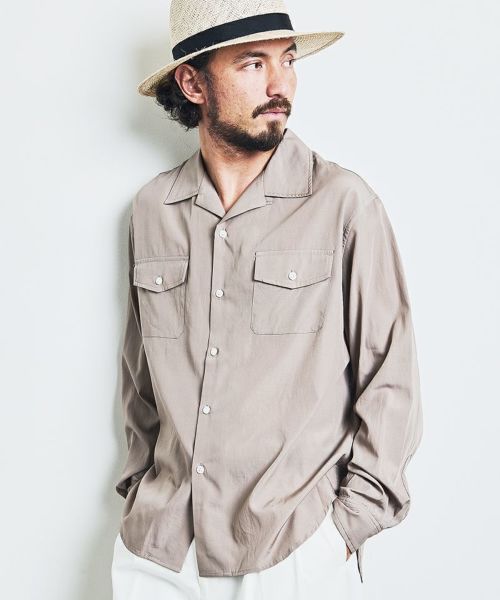 MROLIVE(ミスターオリーブ)】SUPER 100S WOOL TWILL -CPO SHIRT CPO