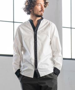 30%OFF【Magine(マージン)】CLERIC BAND SKIPPER SHIRTS スキッパ