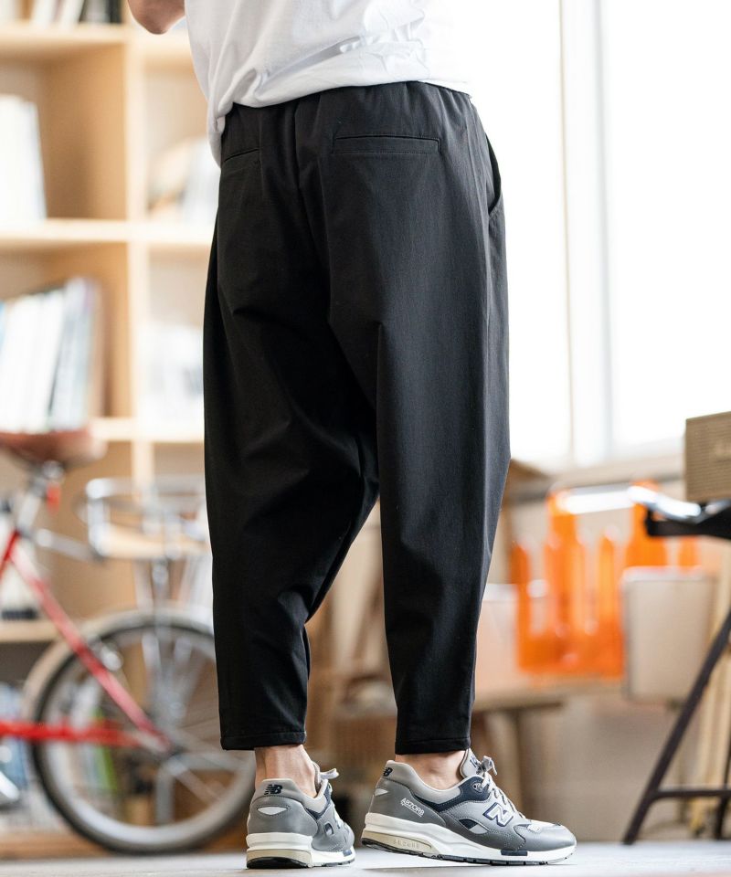 CAMBIO(カンビオ)】Stretch Nylon Cutting Sarrouel Pants サルエル