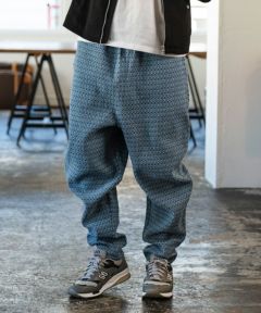 予約販売サイズ・カラーにより納期異なる】【CAMBIO(カンビオ)】Denim Jacquard Jogger Pants ジョガーパンツ(CAM23SS-017)  | CAMBIO カンビオ