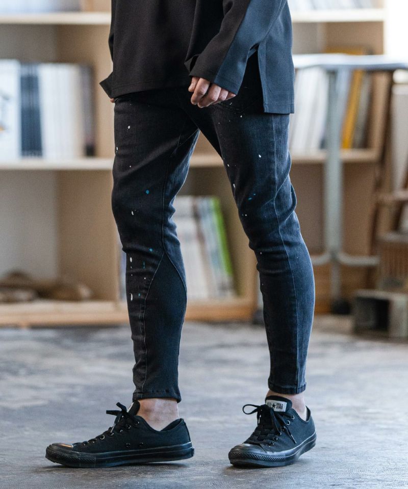 CAMBIOHem Rib Biker DENIM リブバイカーデニム - デニム/ジーンズ