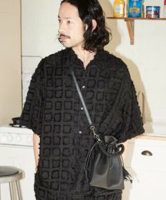 ADAM PATEK(アダムパテック)】square fringe pattern short pants