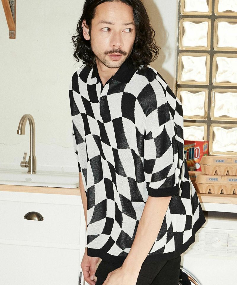 30%OFF【ADAM PATEK(アダムパテック)】skewed check pattern short