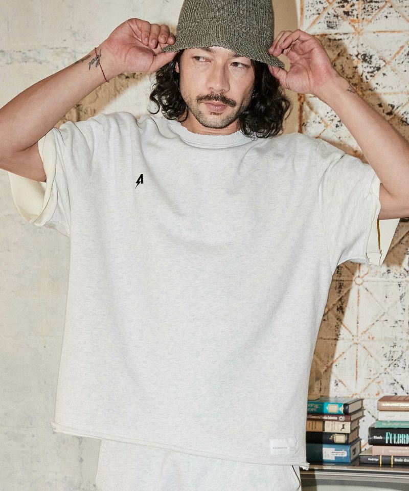 30%OFF【ADAM PATEK(アダムパテック)】layered damege T Tシャツ(AP2314022)