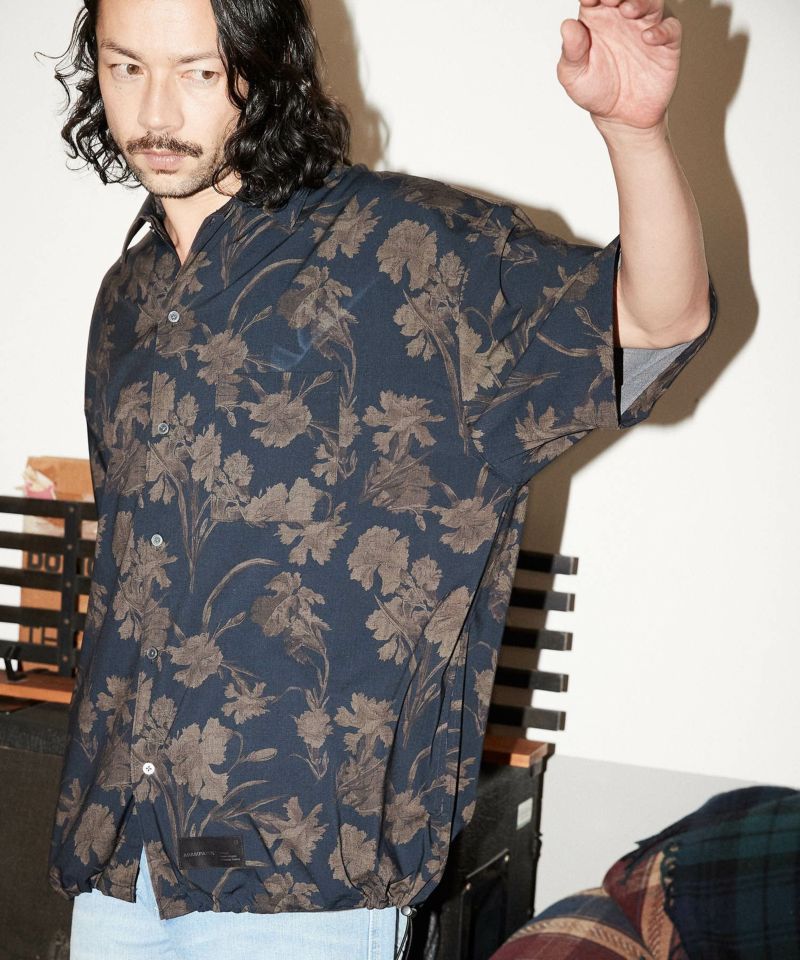 ADAM PATEK(アダムパテック)】floral pattern short sleeve shirt