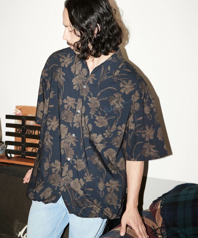 ADAM PATEK(アダムパテック)】floral pattern short sleeve shirt