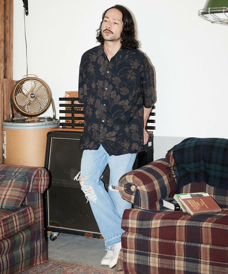 ADAM PATEK(アダムパテック)】floral pattern short sleeve shirt