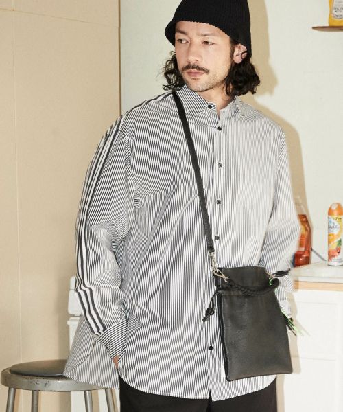 ADAM PATEK(アダムパテック)】tweed check looose shirt シャツ