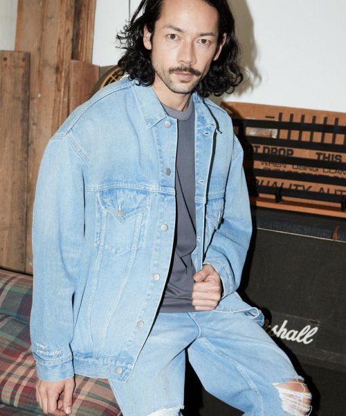 50%OFF【ADAM PATEK(アダムパテック)】blast looose denim jacket デニムジャケット(AP2313009)