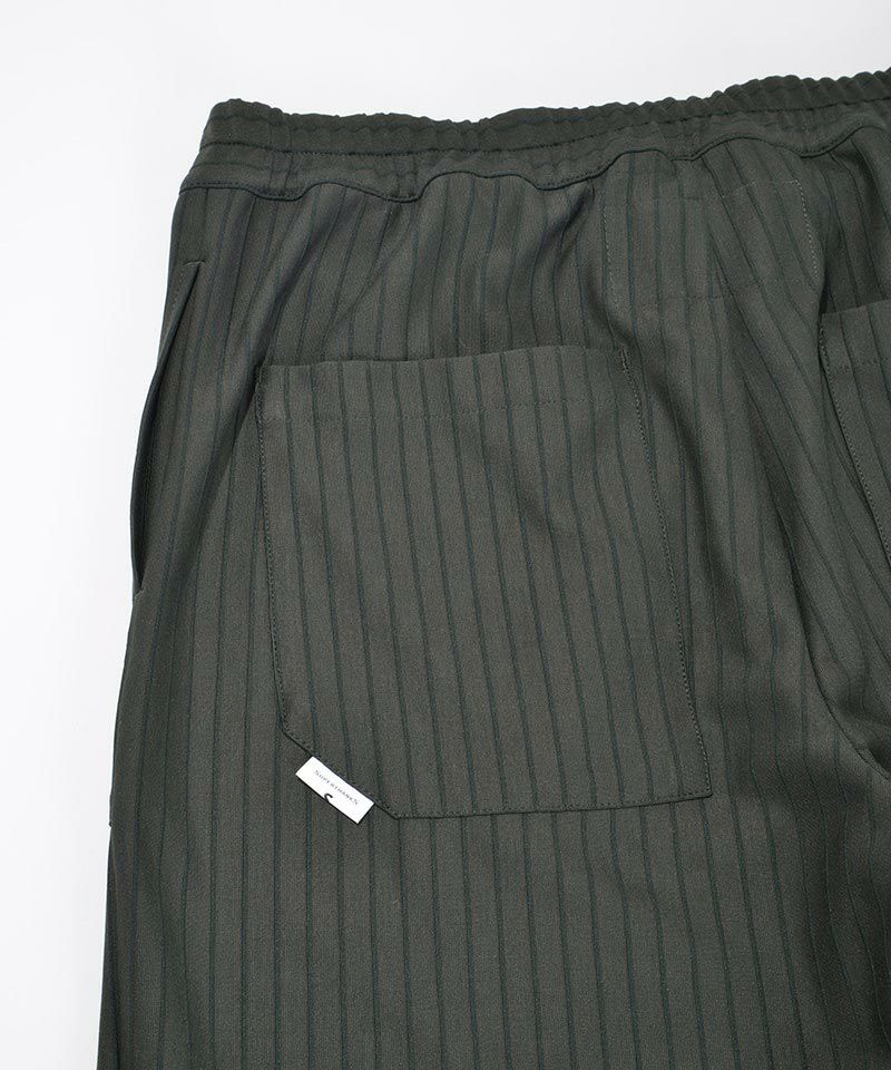 SUPERTHANKS(スーパーサンクス)】 JERSEY-STRIPE TAPERED PANTS