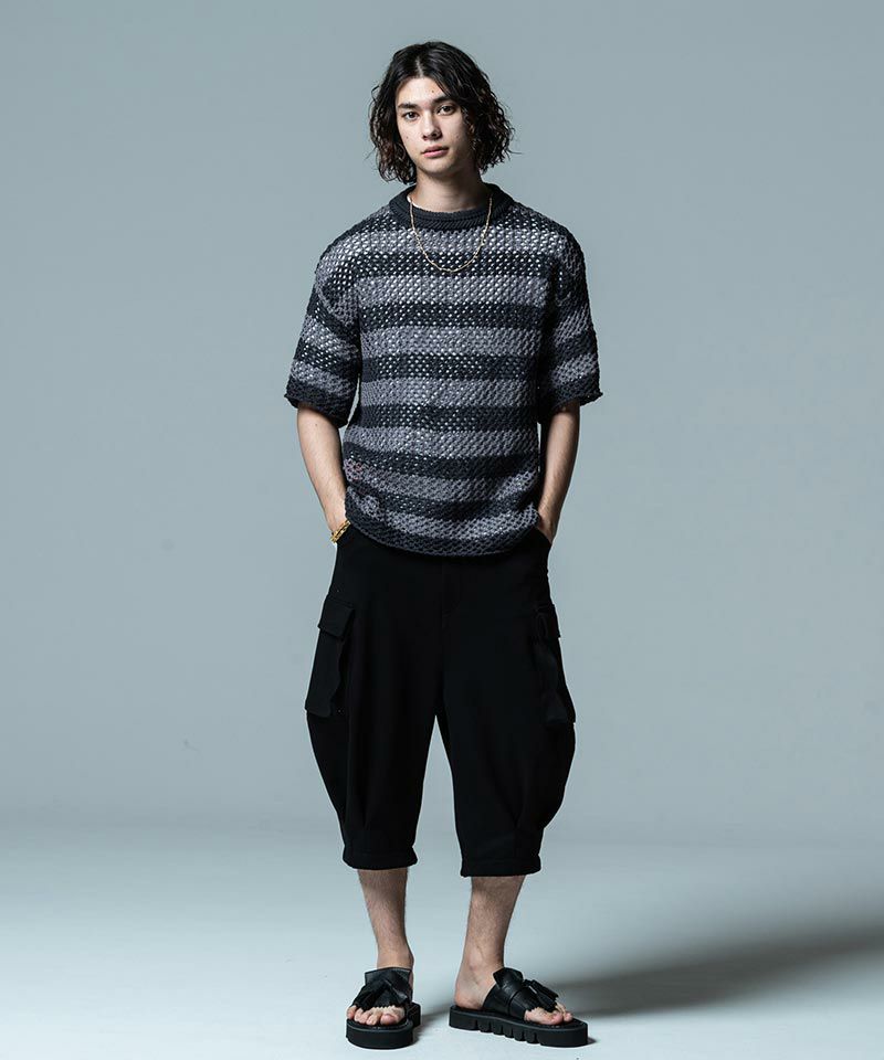 glamb(グラム)】Cropped Sarrouel Cargo Pants クロップドサルエル