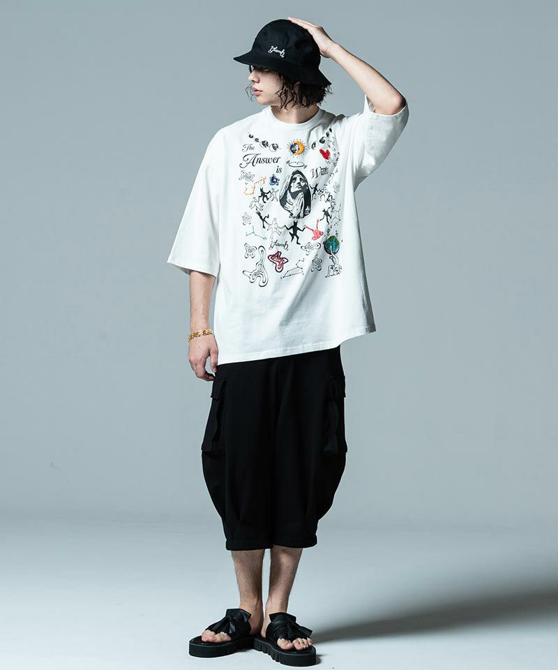 glamb(グラム)】Cropped Sarrouel Cargo Pants クロップドサルエル