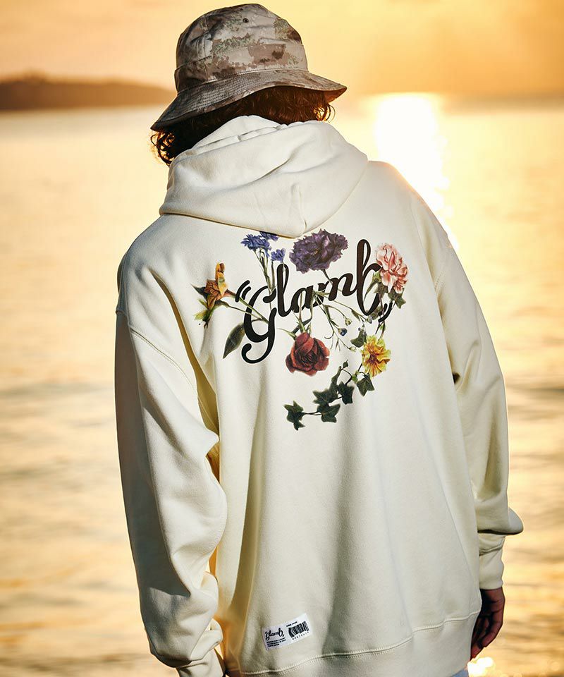 Flower embroidered outlet hoodie mens