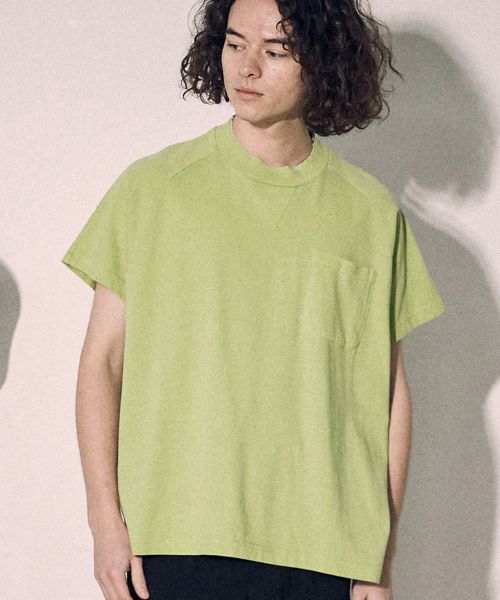 60%OFF【a lit r(ア　リトル)】ピグメント天竺 抜染プリントTee Tシャツ(ALR-231-27)