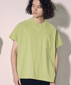 【a lit r(ア　リトル)】ピグメント天竺 抜染プリントTee Tシャツ(ALR-231-27)